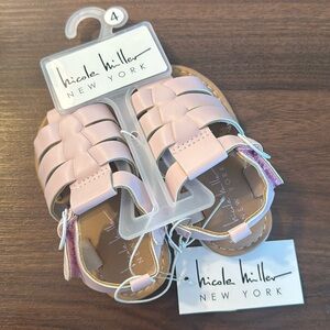 NWT Nicole Miller pink toddler sandals - size 4
